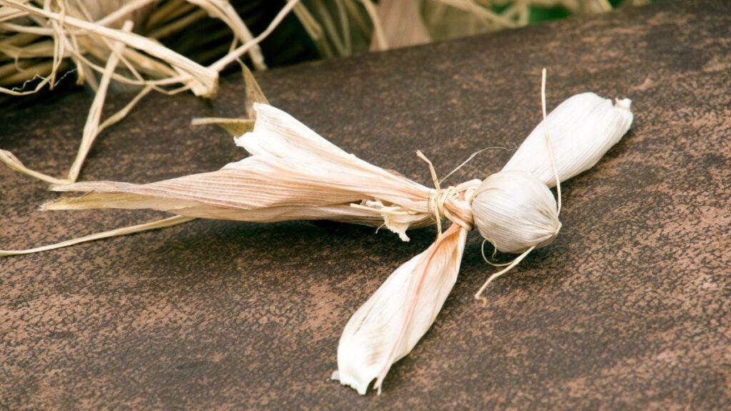 A doll made from corn husk