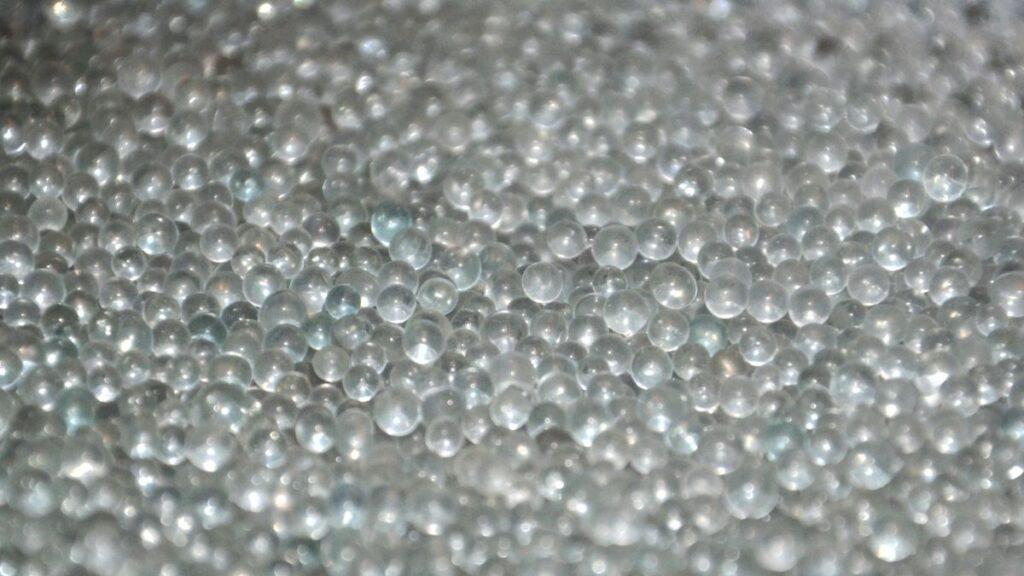 A huge pile of glass beads