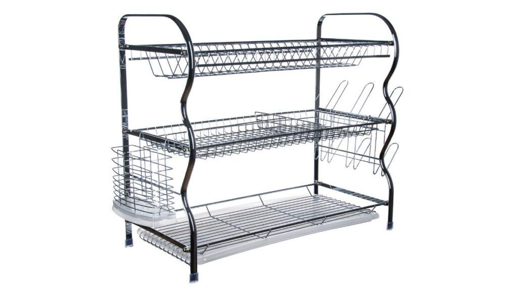 A kitchen wire rack that can be used for storage