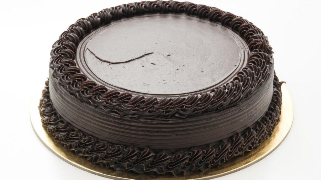 Fake baked chocolate cake